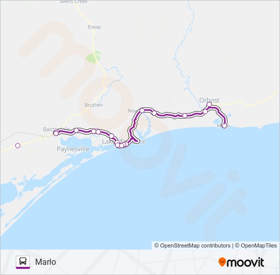 marlo melbourne via lake tyers beach lakes entrance Route Schedules
