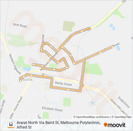 3 Bus Line Map