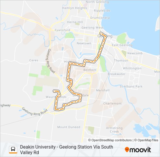 42 Bus Line Map