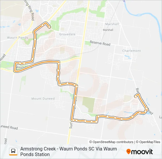 45 Bus Line Map