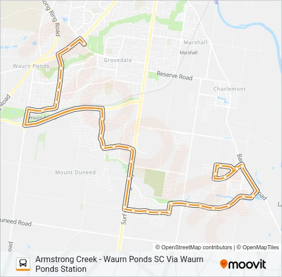 45 Bus Line Map