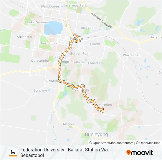 22 Bus Line Map