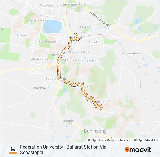 22 Route Schedules Stops And Maps Ballarat Station Updated 5378