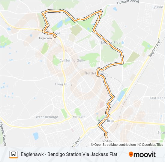 51 bus Line Map