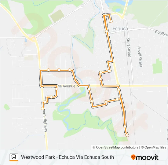 1 Bus Line Map