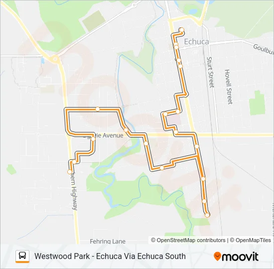 1 Bus Line Map
