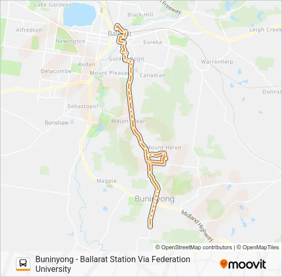 21 Bus Line Map