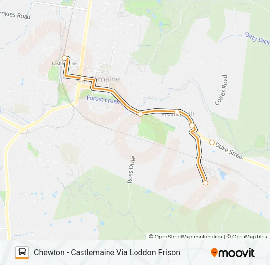 6 Bus Line Map
