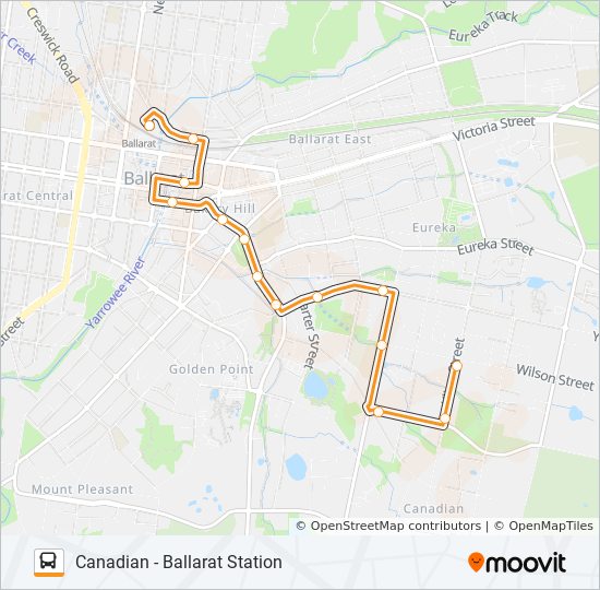 20 Route Schedules Stops Maps Ballarat Station