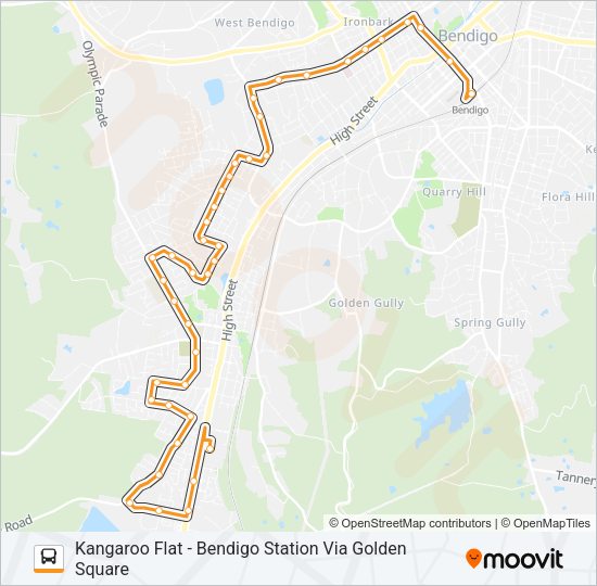 55 Bus Line Map