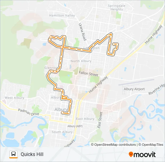 NSW907 Bus Line Map