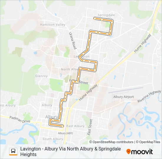 NSW906 Bus Line Map