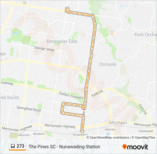 273 Bus Line Map