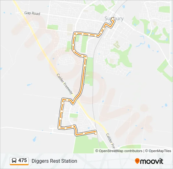 475 Bus Line Map