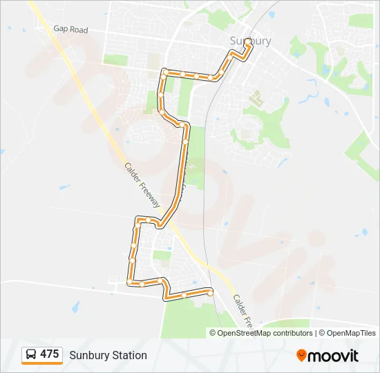 475 Bus Line Map
