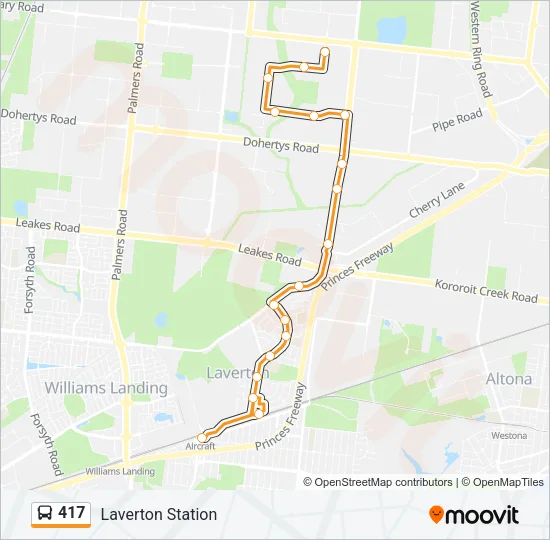 417 Bus Line Map