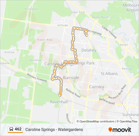 462 Bus Line Map