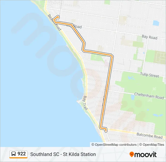 922 Bus Line Map