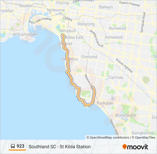 923 Bus Line Map