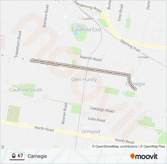 67 Tram Line Map