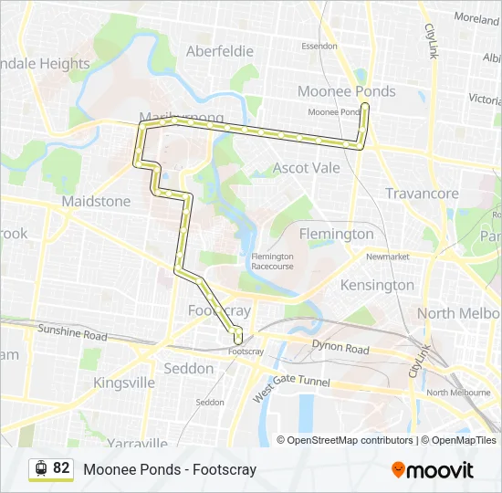 82 Tram Line Map