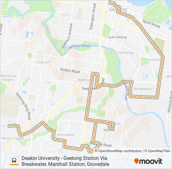 40 bus Line Map