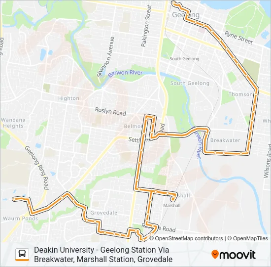 40 Bus Line Map