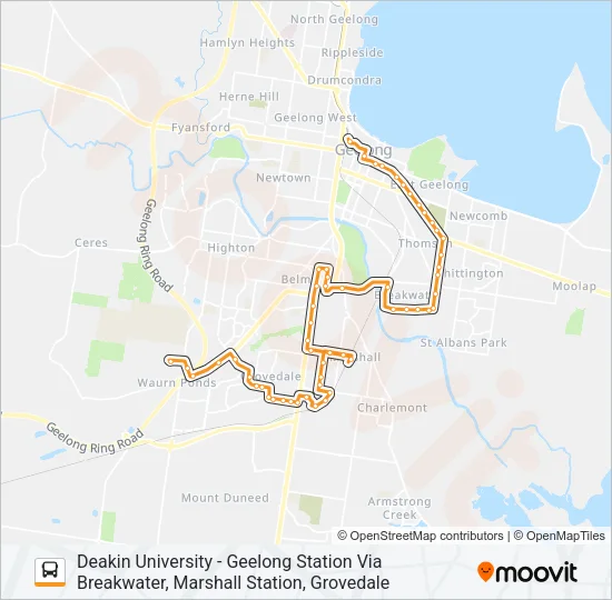 40 Bus Line Map