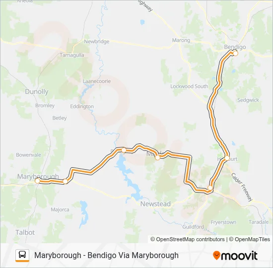 Maryborough Qld Bus Routes Map.pdf MARYBOROUGH BENDIGO VIA MARYBOROUGH Route: Schedules, Stops & Maps ...