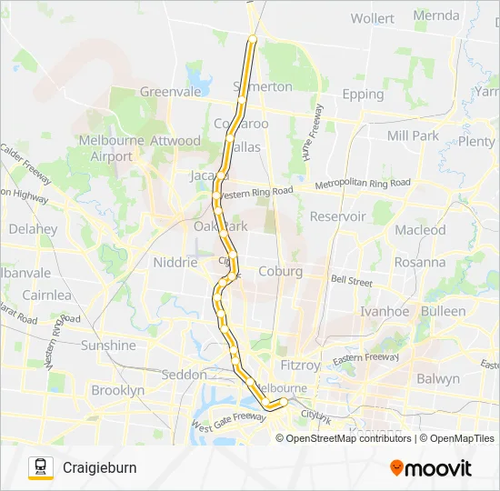 CRAIGIEBURN Route: Schedules, Stops & Maps - Craigieburn (Updated)