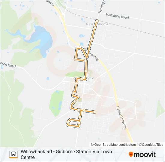 73 Bus Line Map