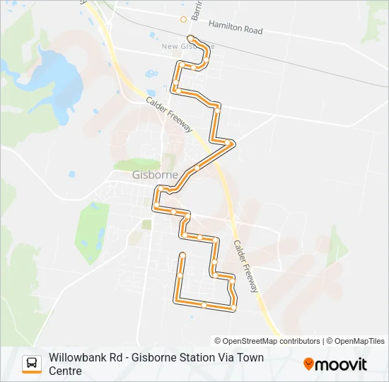74 Bus Line Map