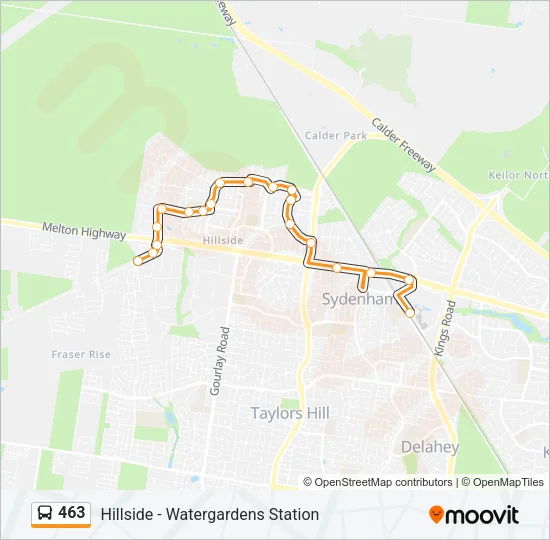 463 Bus Line Map