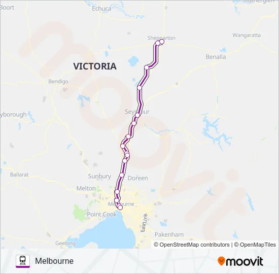 SHEPPARTON  Line Map