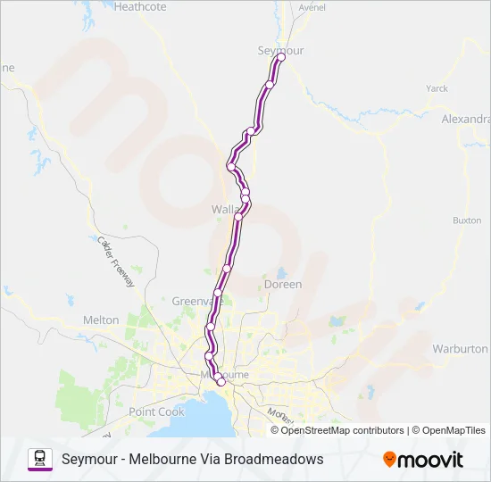 SEYMOUR Train Line Map