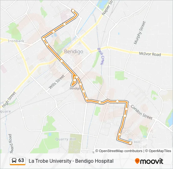 63 Bus Line Map
