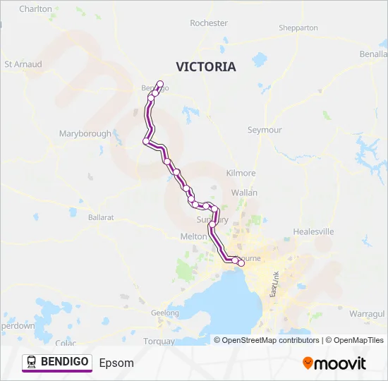 BENDIGO Route: Schedules, Stops & Maps - Epsom (Updated)
