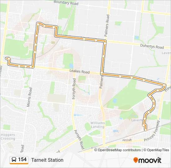 154 Route: Schedules, Stops & Maps - Tarneit Station (Updated)