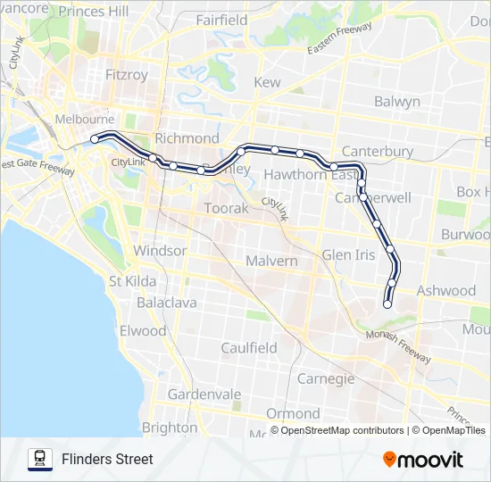 ALAMEIN Train Line Map