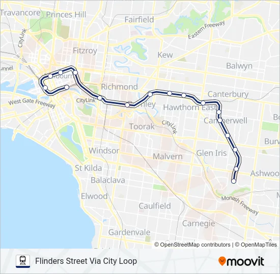 ALAMEIN Train Line Map