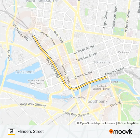 UPFIELD Train Line Map