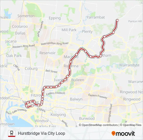 HURSTBRIDGE Train Line Map