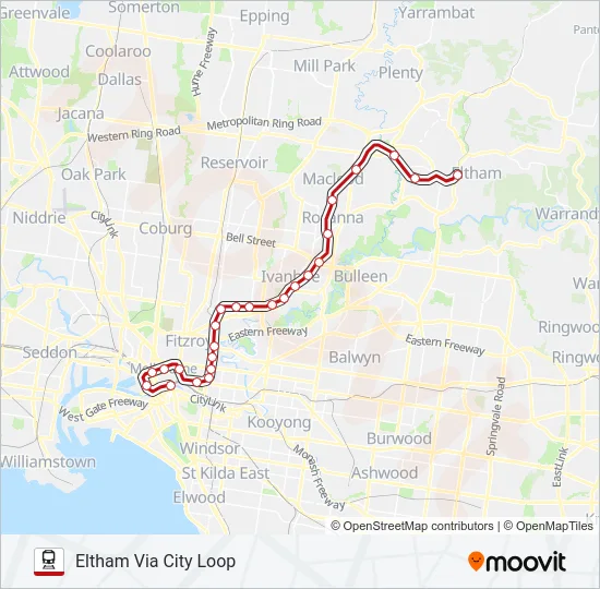 HURSTBRIDGE Train Line Map