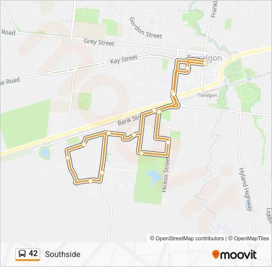 42 Bus Line Map