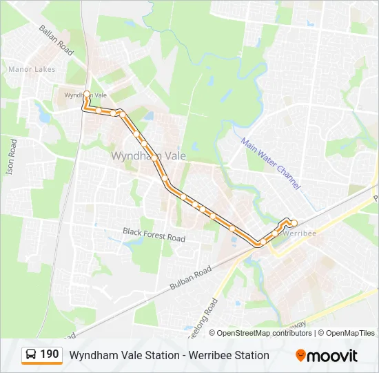190 Bus Line Map