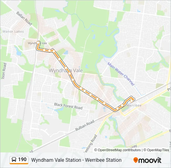 190 Bus Line Map