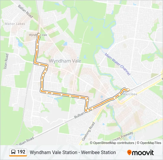 192 Bus Line Map