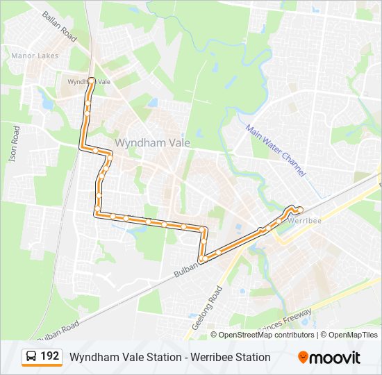 192 bus Line Map