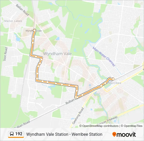 192 Bus Line Map