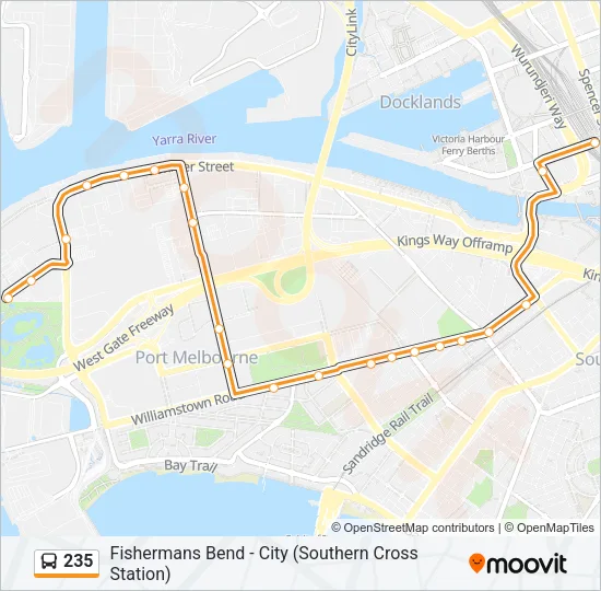 235 Bus Line Map